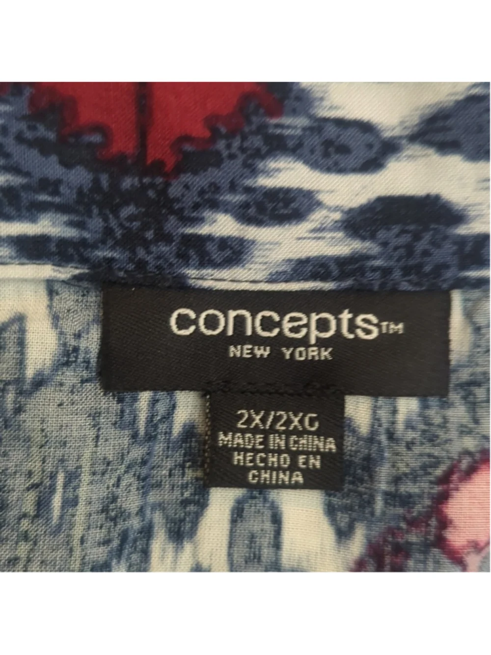 Concepts New York Skirt Red White Blue Size 2X